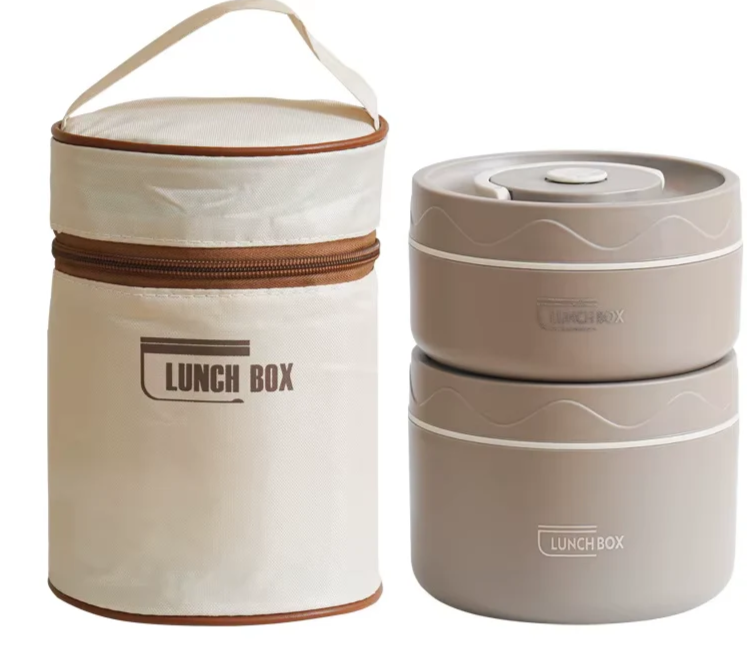 Insulated Stainless Steel Portable Lunch Box - Leakproof Multi-Layer Bento for Students
